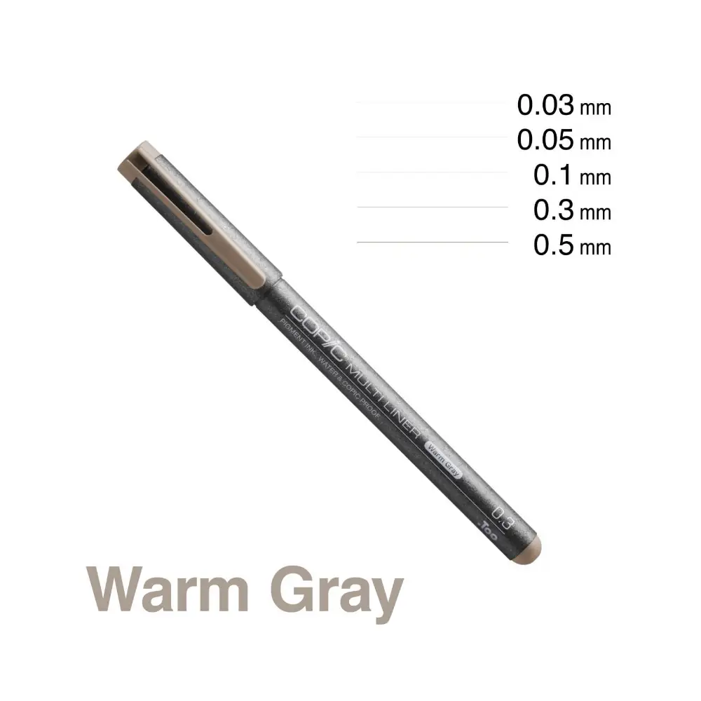 Copic Multiliner Warm Grey - Image 2