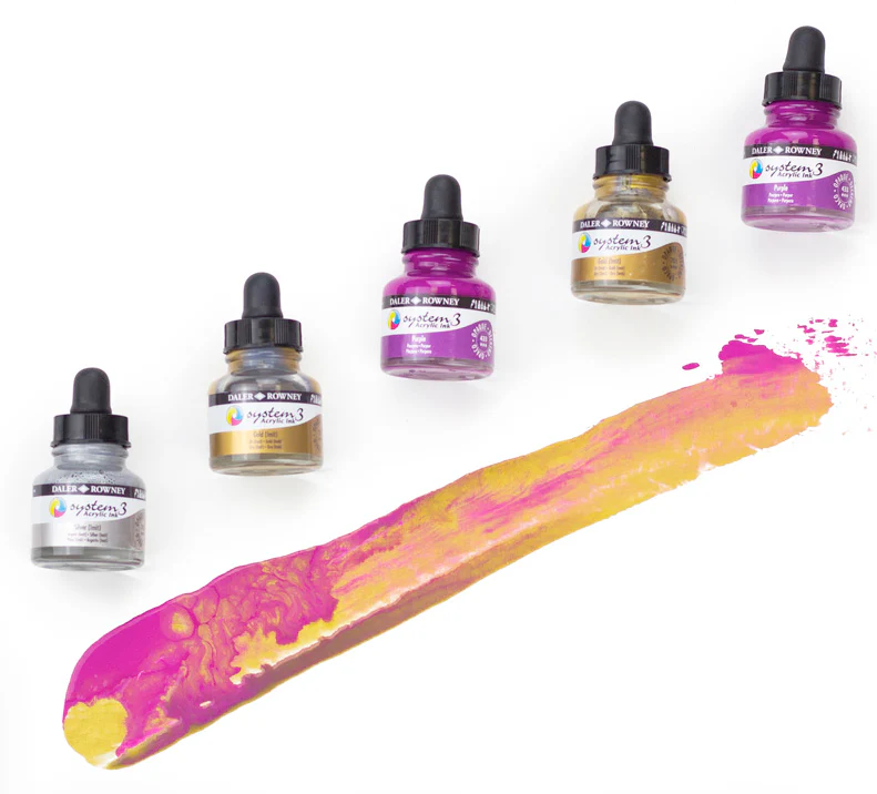 Daler Rowney System 3 Acrylic Inks - Image 3
