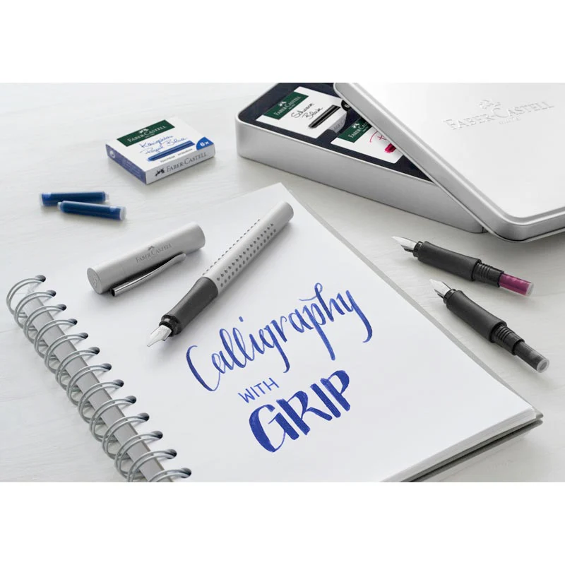 Faber-Castell 2011 Grip Fountain Pen Calligraphy Set - Image 4