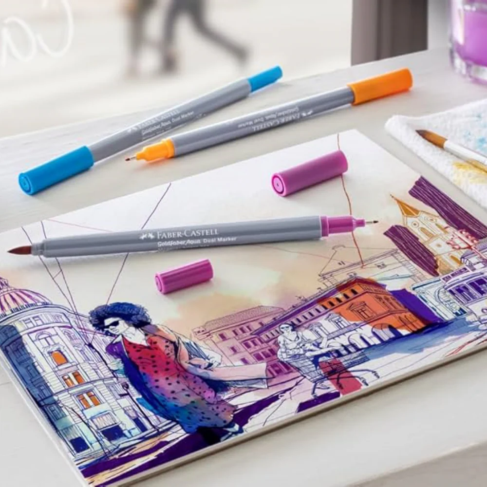 Faber Castell  Goldfaber Aqua Dual Marker - Assorted 12pk - Image 3