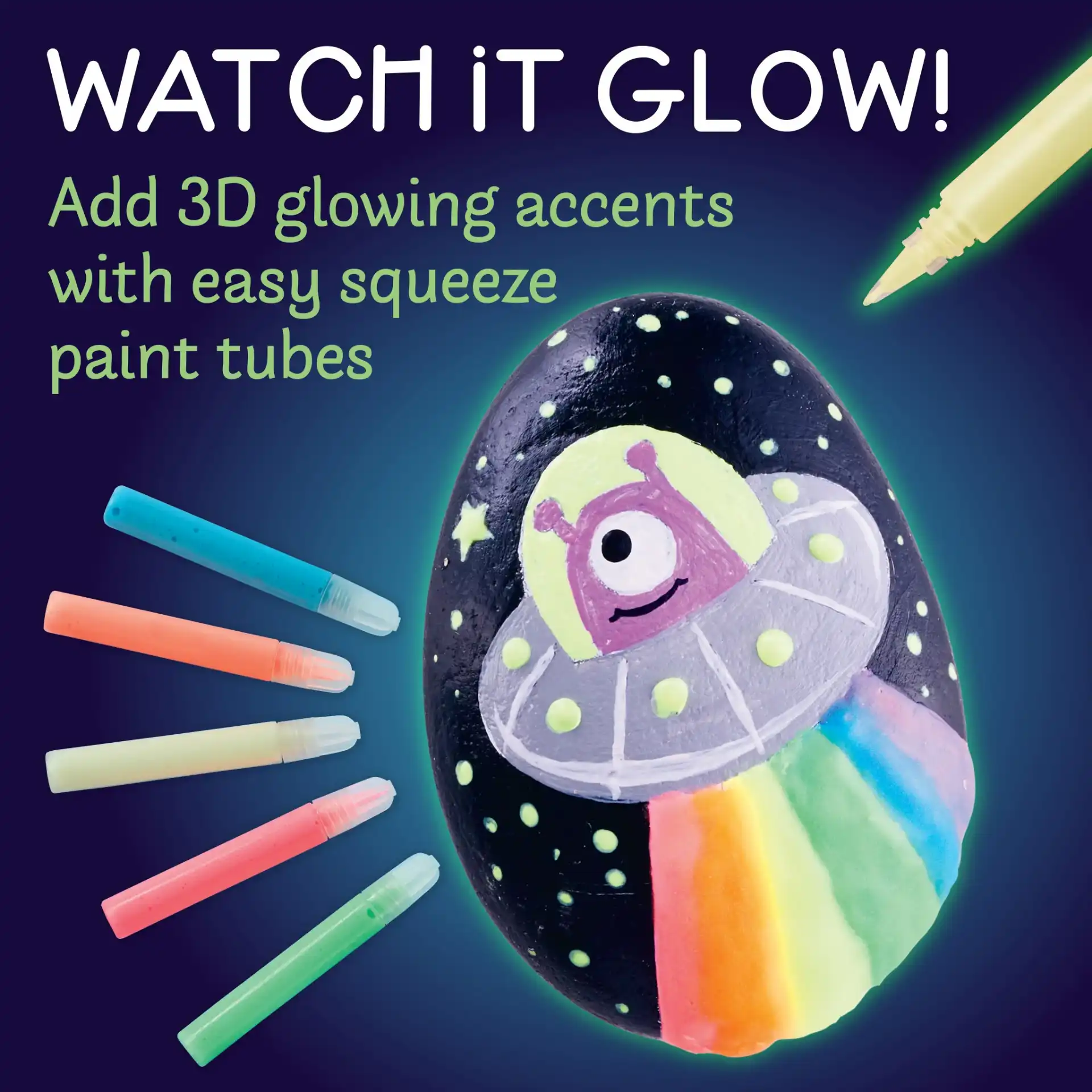 Faber Castell Glow in the Dark Rock Painting Kit - Image 3