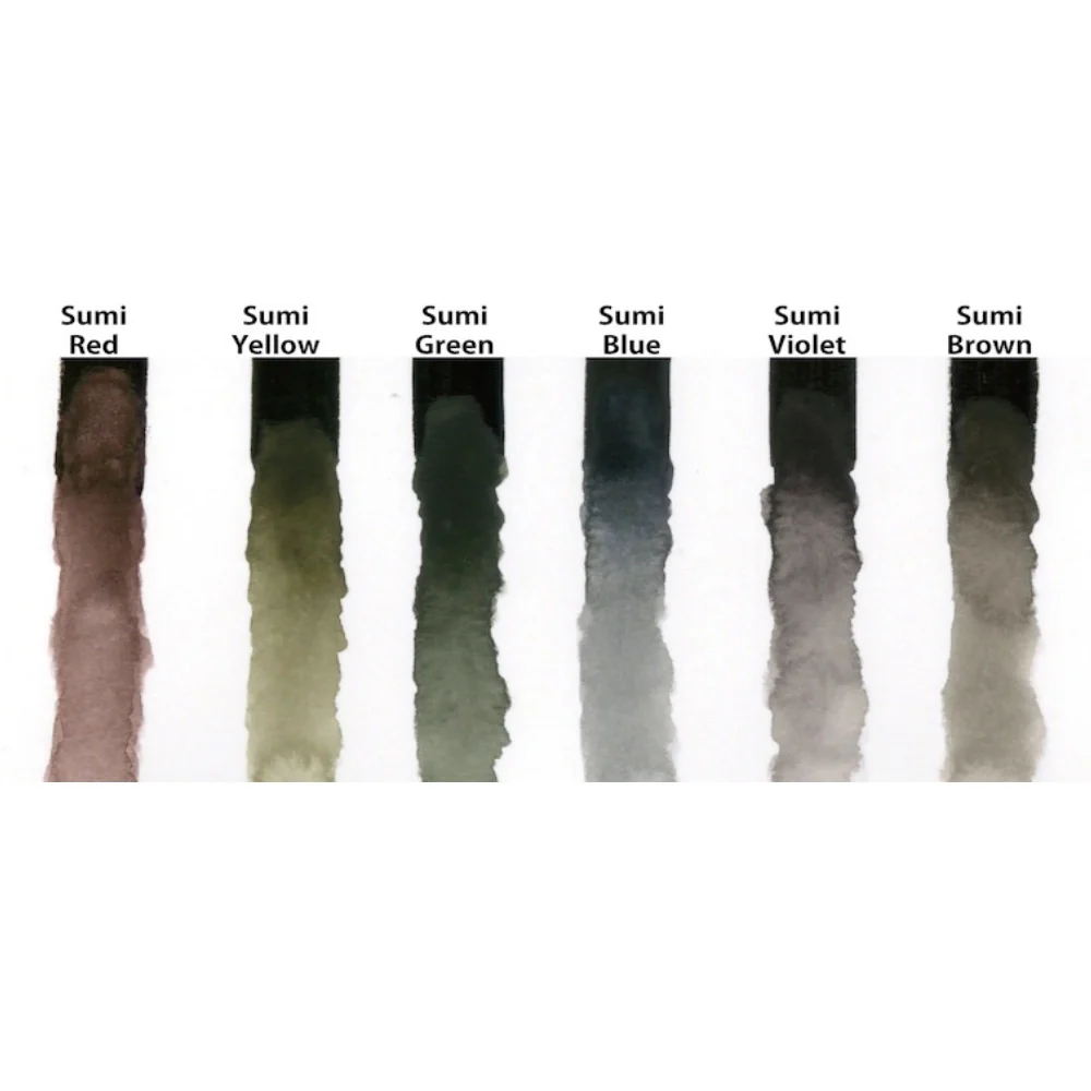 Kuretake Gansai Tambi Watercolour Palette - Sumi Colours - Image 3