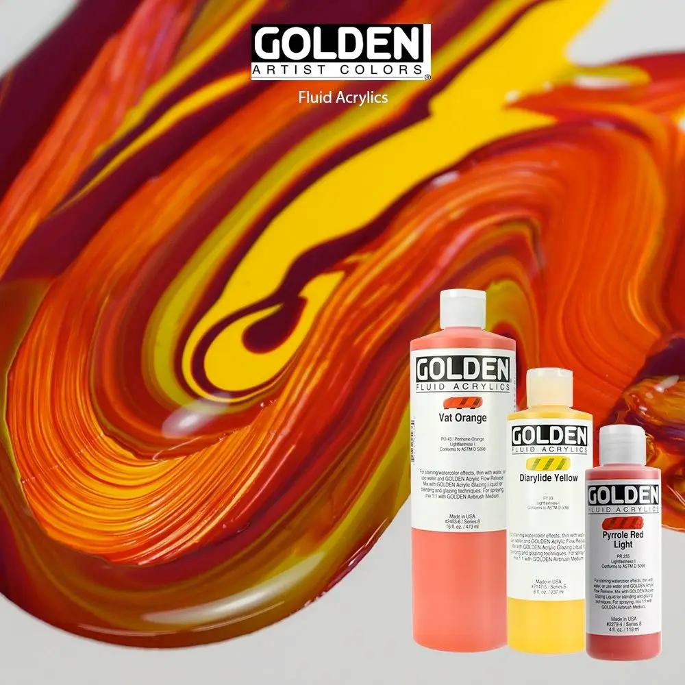 Golden Fluid Acrylic Paints - Image 2