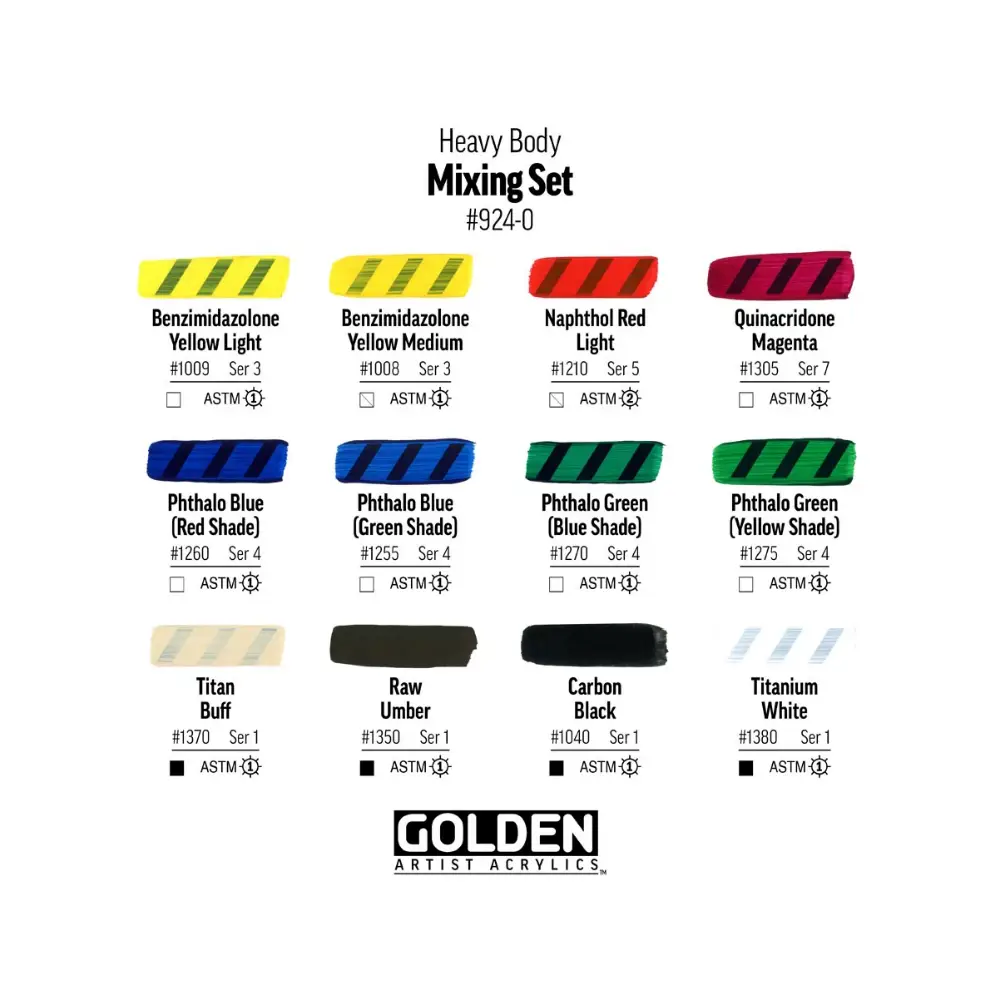 Golden Heavy Body Mixing Set - Image 2