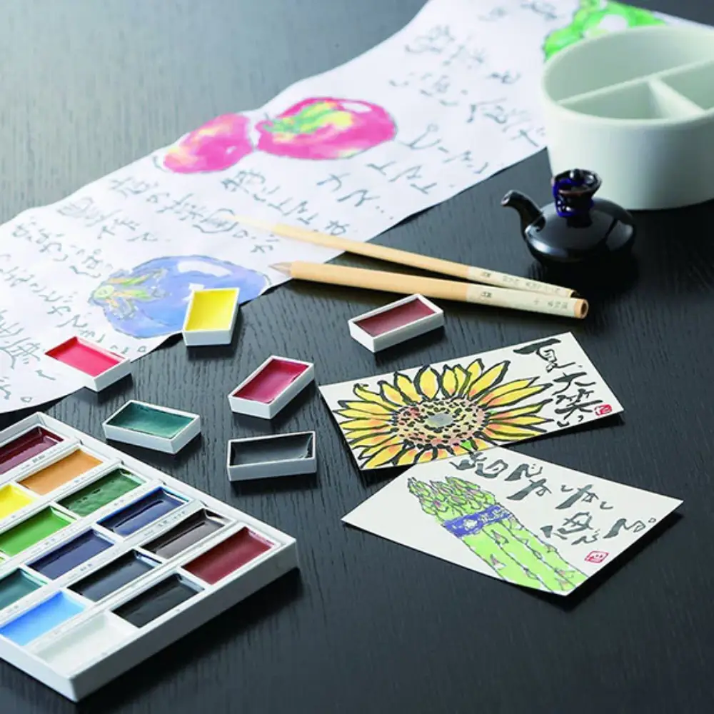 Kuretake Gansai Tambi Watercolour Pans - Image 2