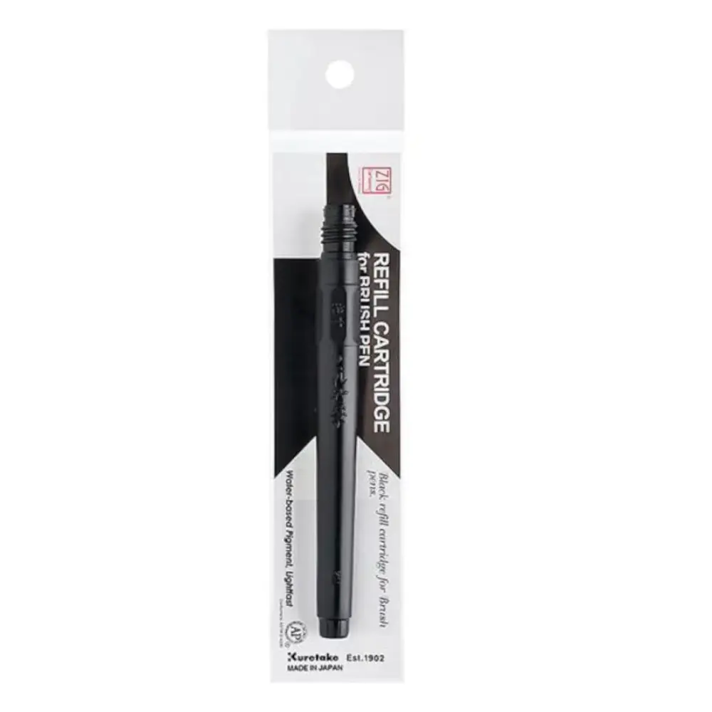 Kuretake Zig Brush Pen No 24 Black - Image 3