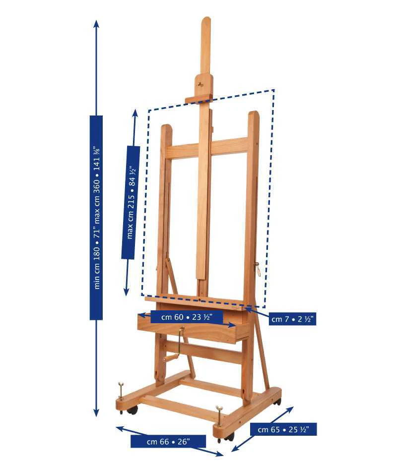 Mabef M05 Studio Easel - Image 3