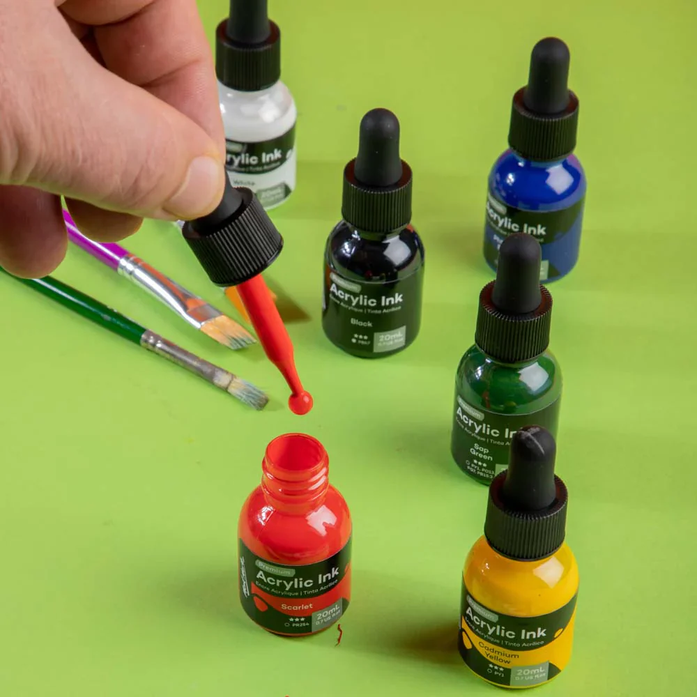 Mont Marte Acrylic Ink Set 6pk - Image 3