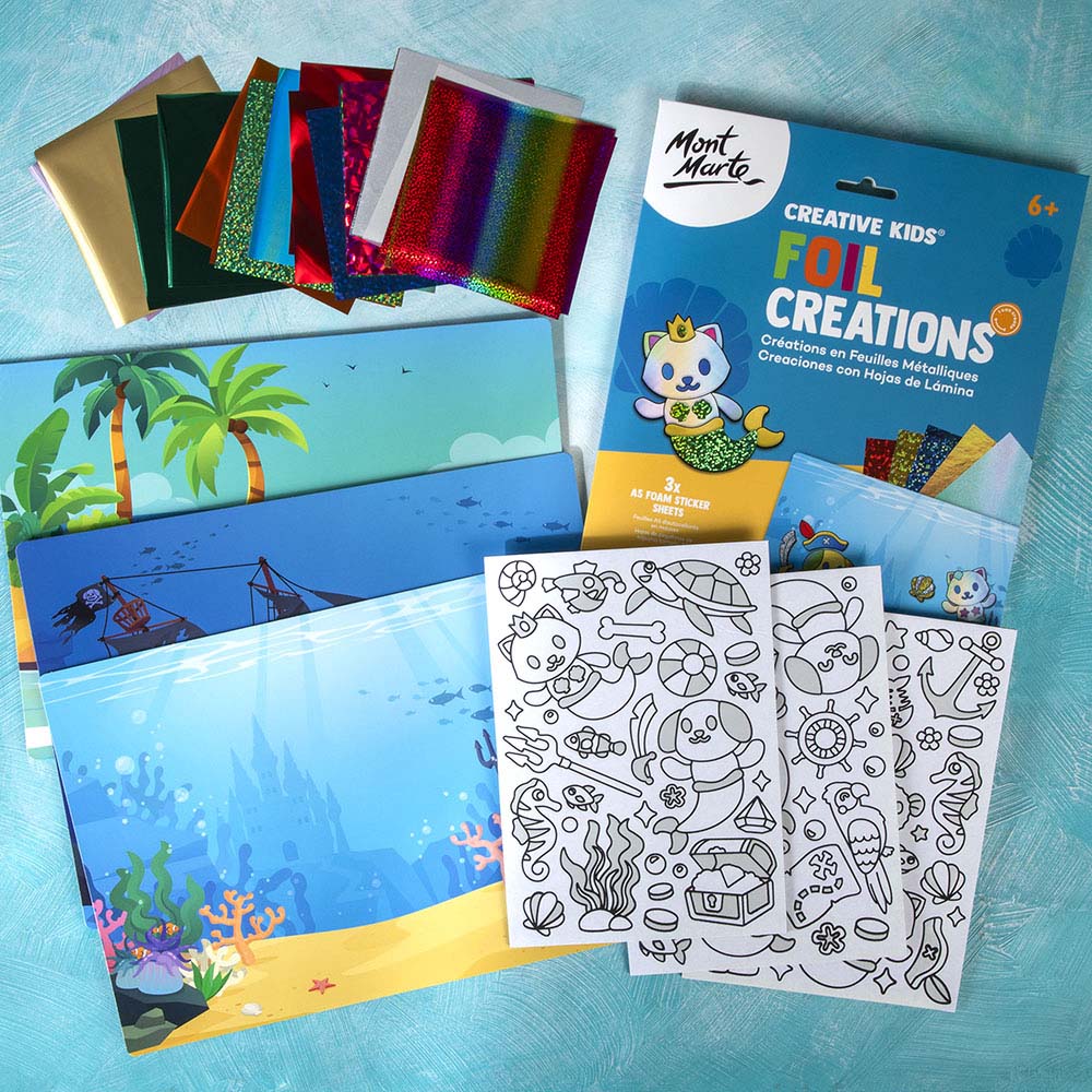 Mont Marte Foil Creations 36pc – Meowmaids and Barkaneers - Image 3