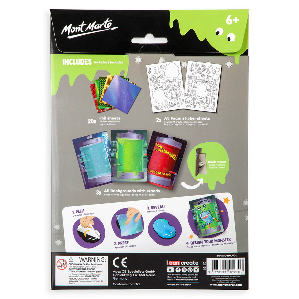 Mont Marte Foil Creations - Monster Lab 25pc - Radioactive - Image 2