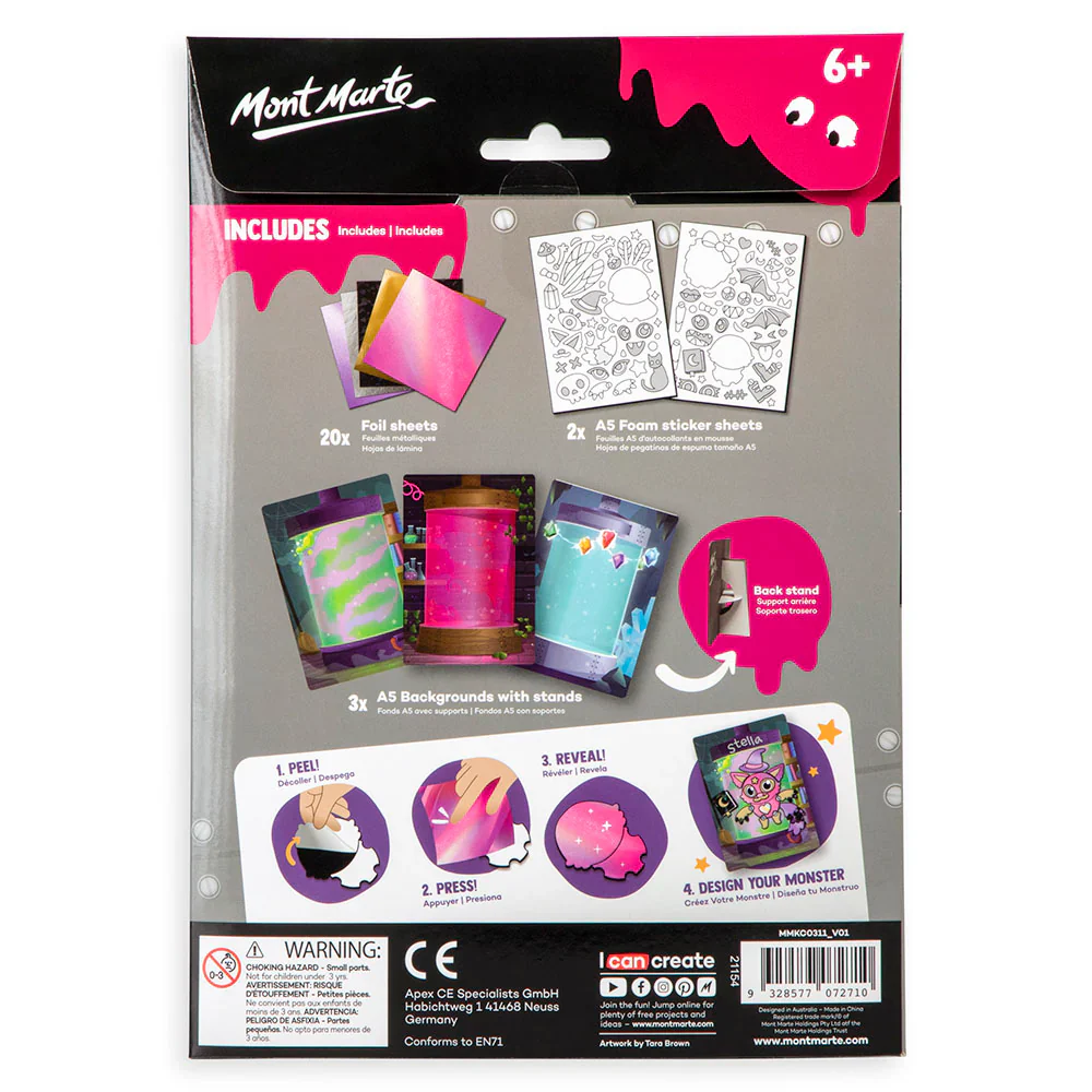 Mont Marte Foil Creations - Monster Lab 25pc - Enchanted - Image 2