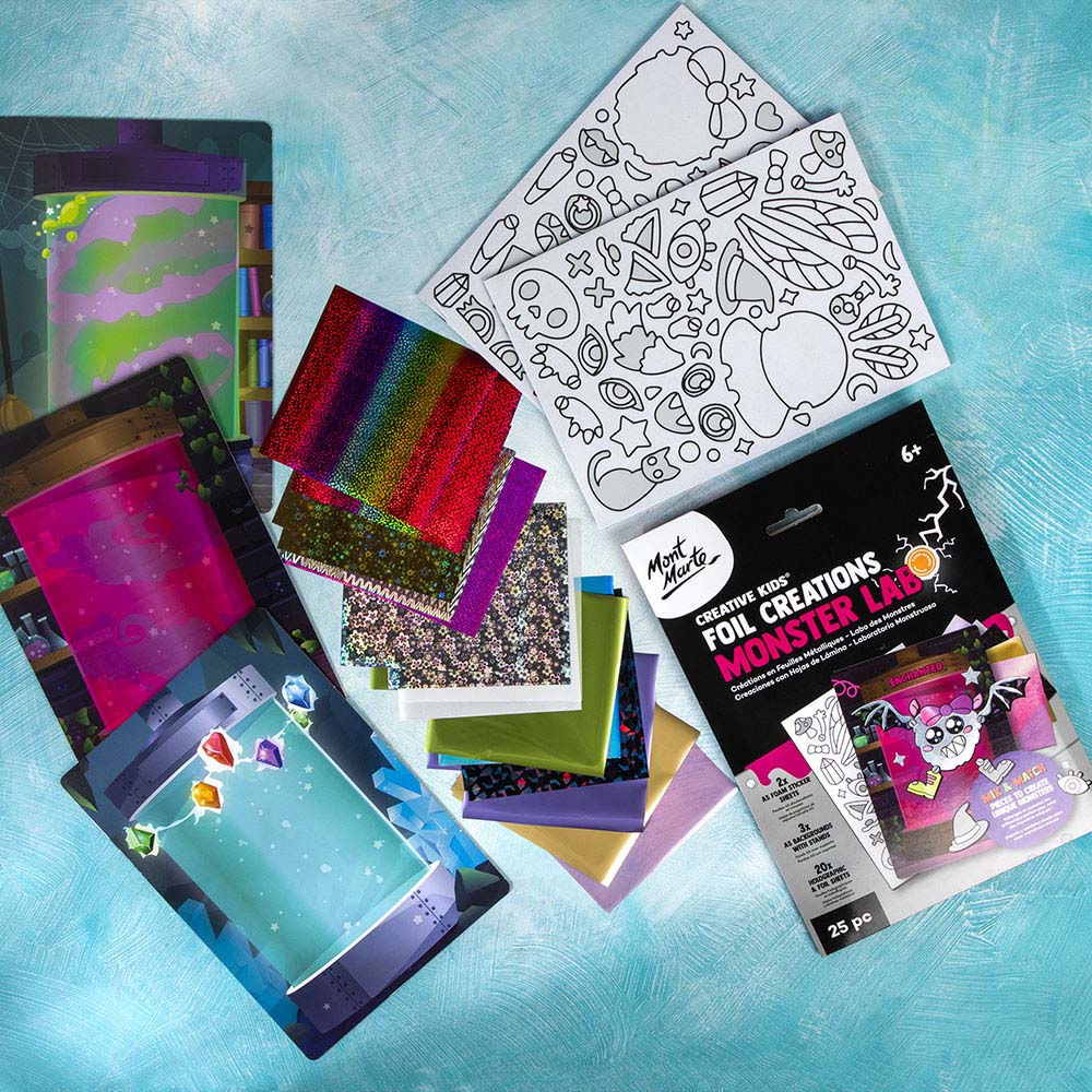 Mont Marte Foil Creations - Monster Lab 25pc - Enchanted - Image 3