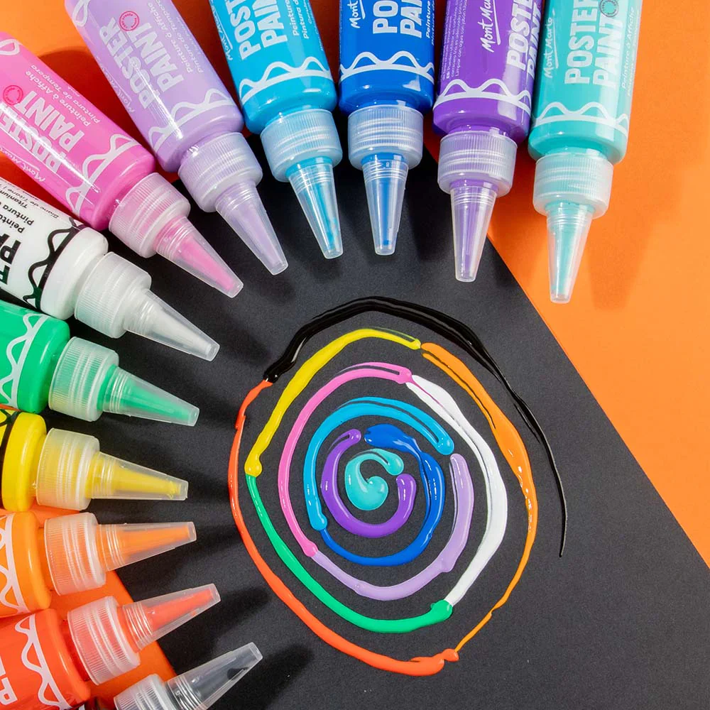 Mont Marte Poster Paints 12pc x 60ml - Image 5