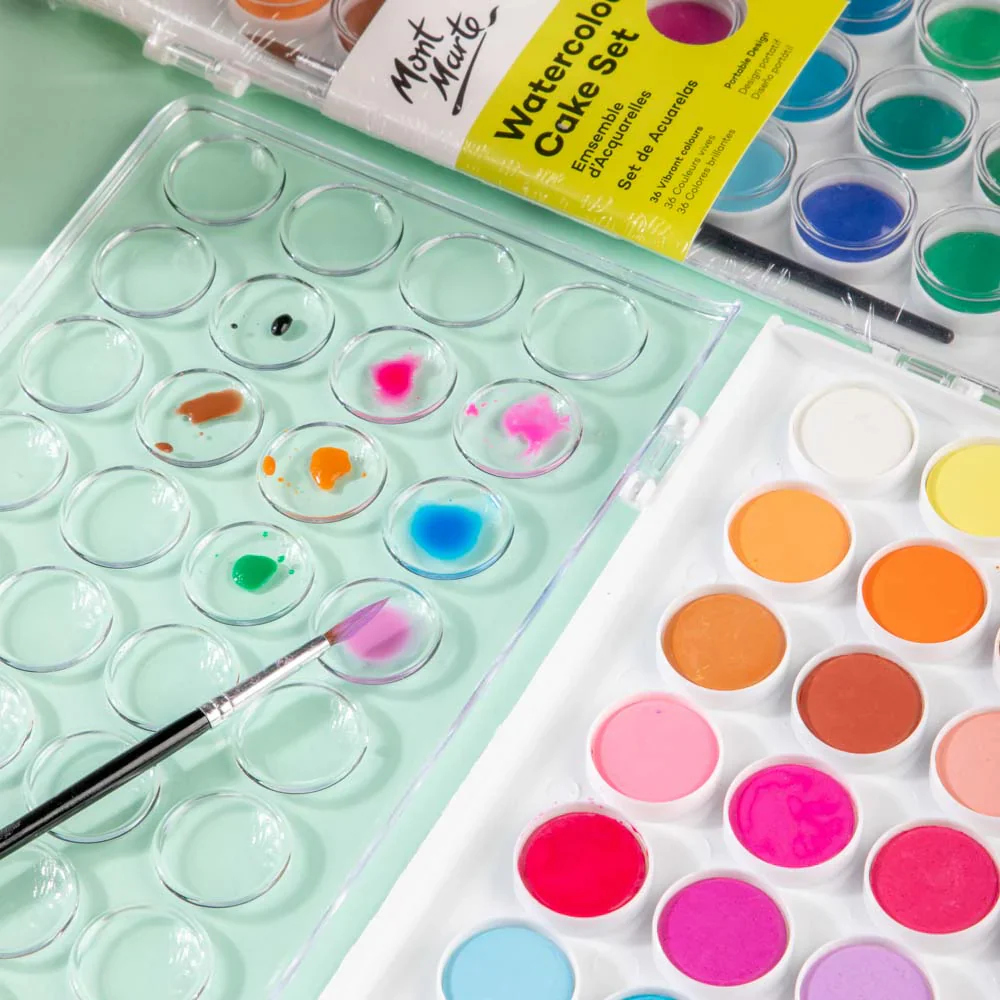 Mont Marte Watercolour Cake Set 37 Pk - Image 3