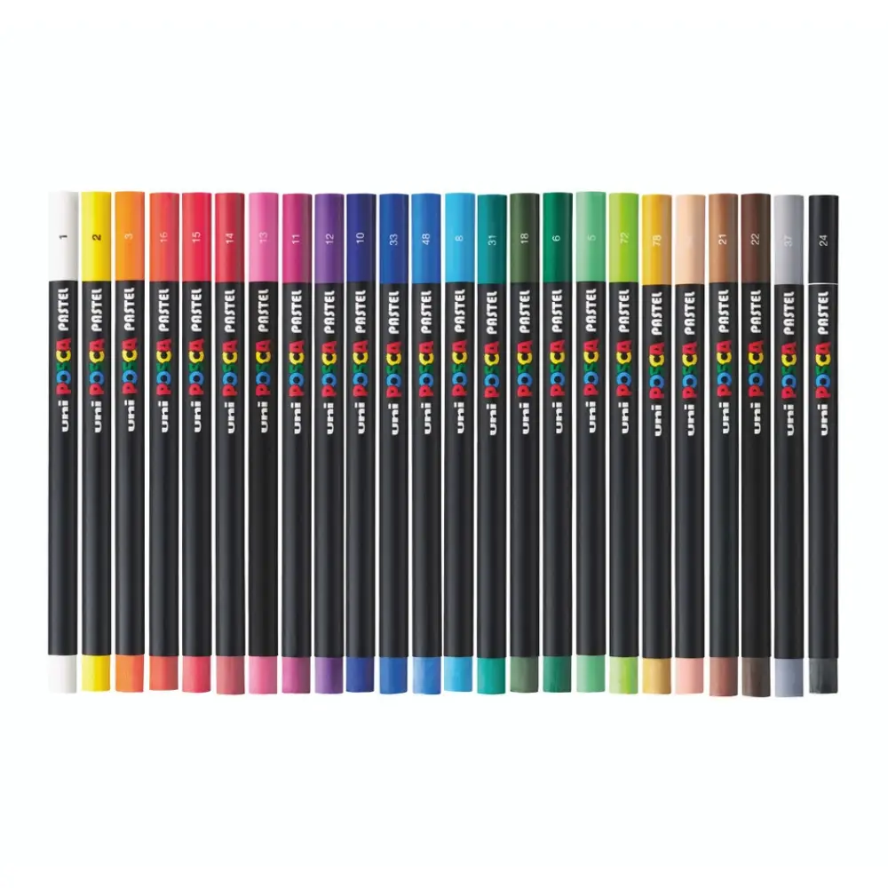 Uni POSCA Wax Pastels Set 24pk - Image 2