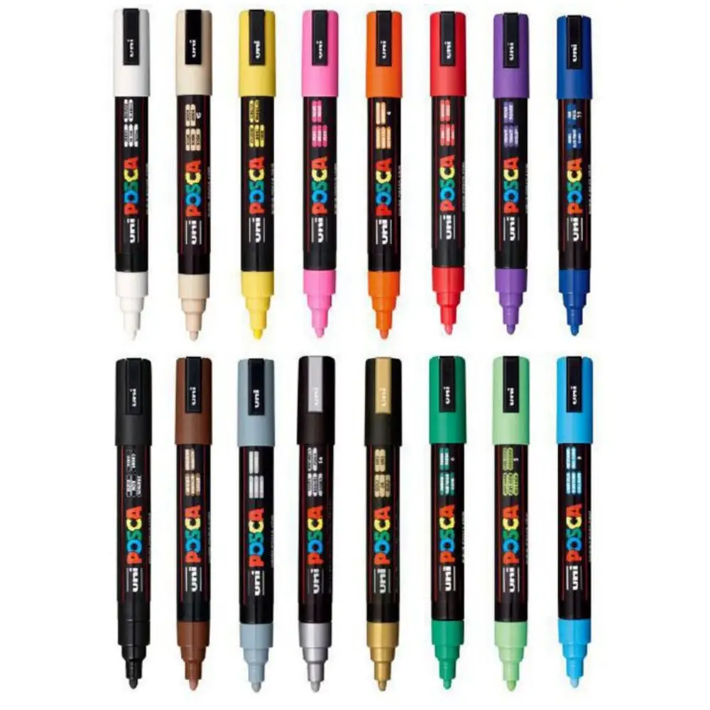 Uni Posca Paint Pen PC-5M 16 Assorted Set - Image 2