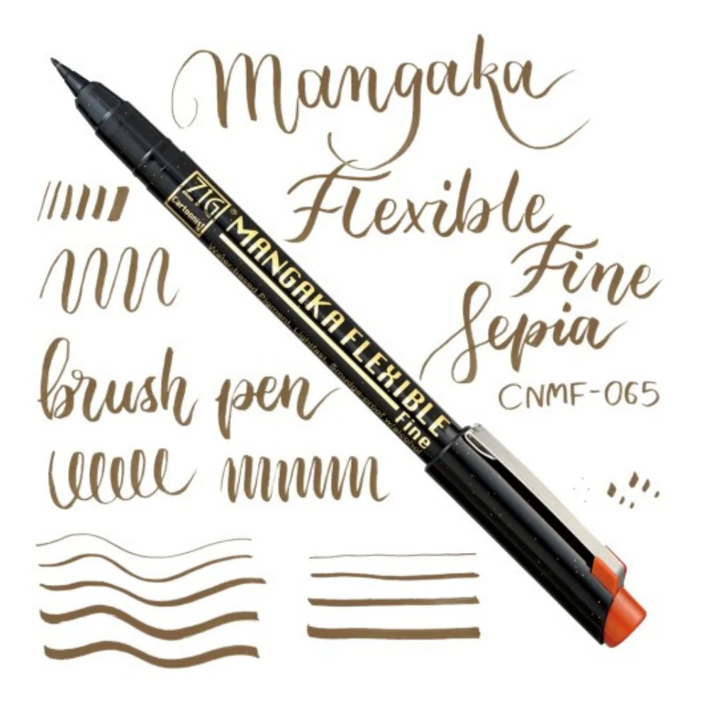 ZIG Cartoonist MANGAKA Flexable Pens - Image 5