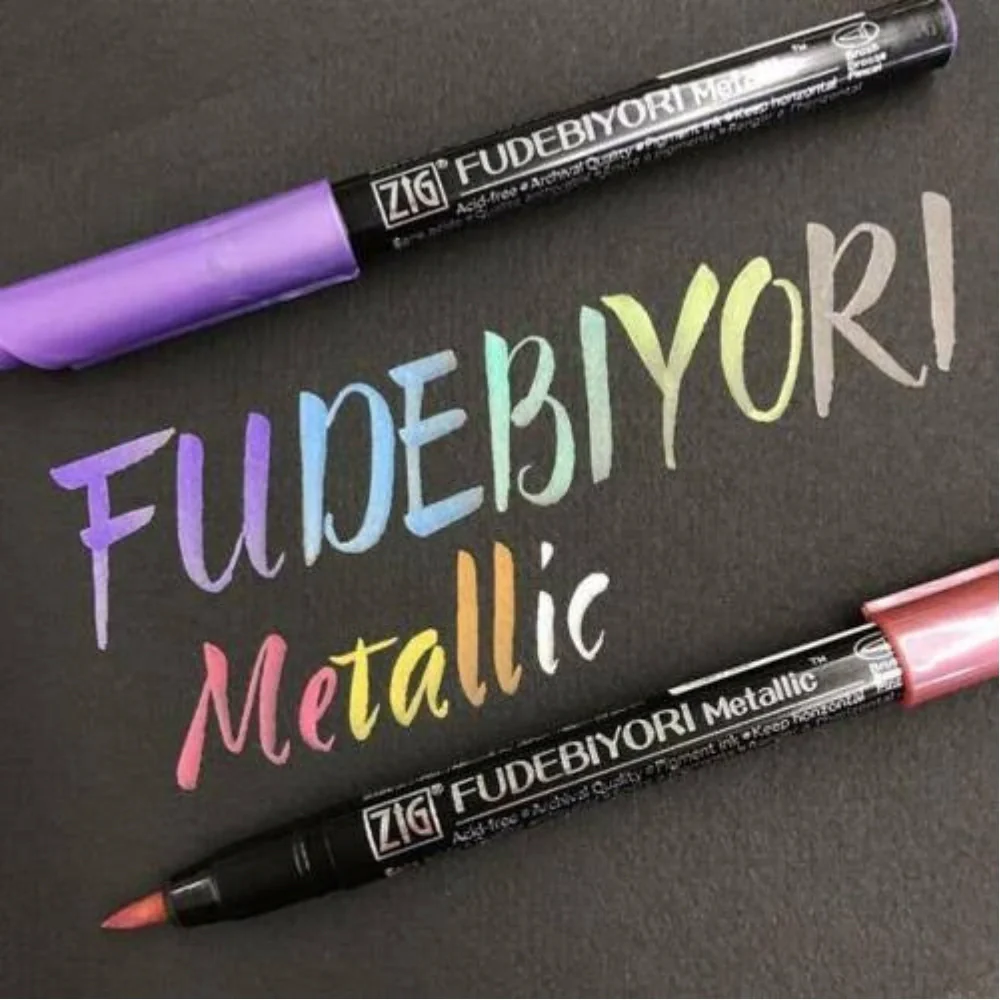 ZIG Fudebiyori Metallic pens - Image 4